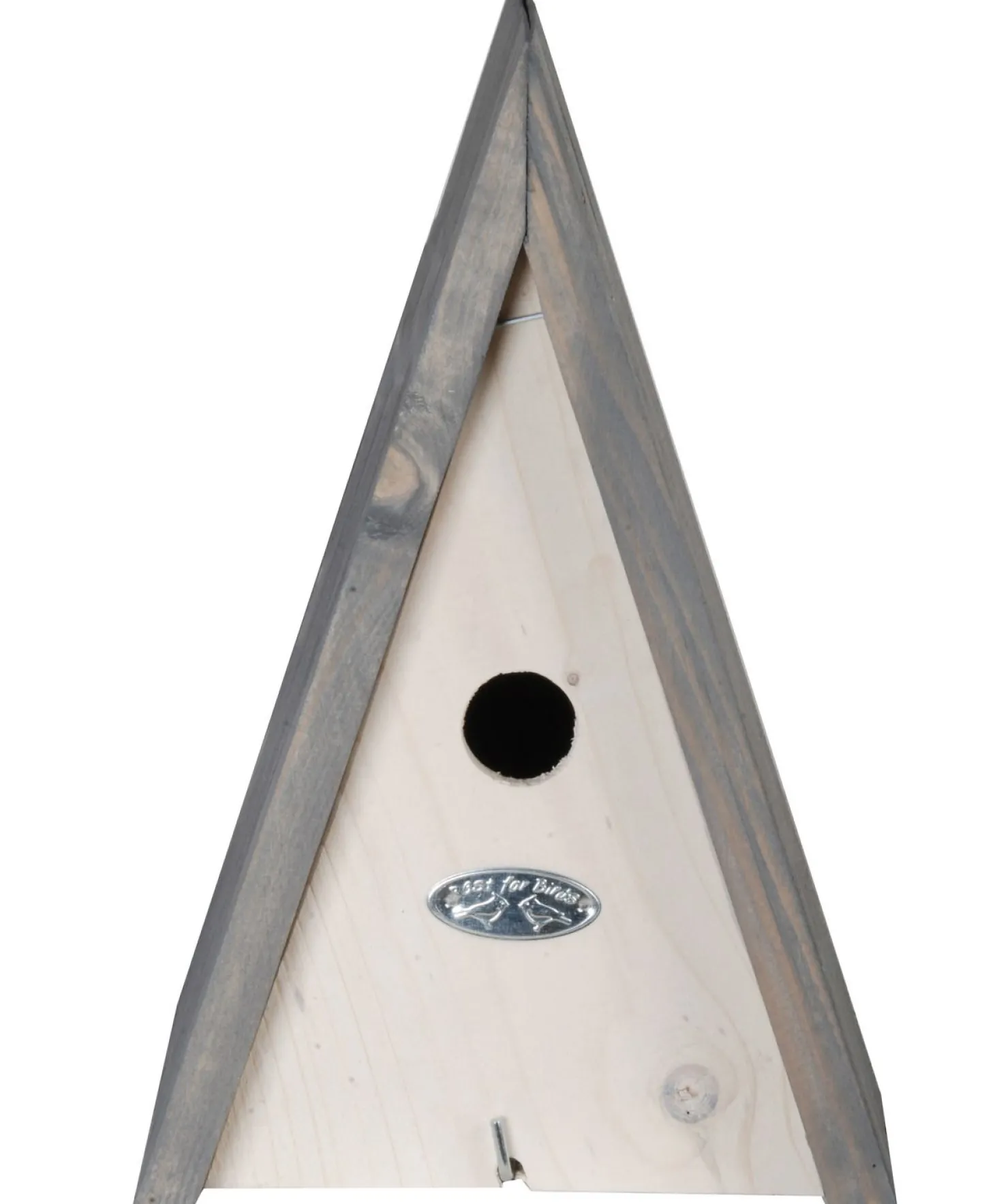 Best For Birds Nestkast Driehoek L - Broeden - 19x18x28 cm Wit Grijs