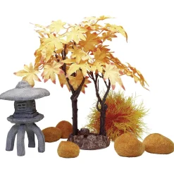 Biorb Decor Set Herfst - Aquarium - Ornament - Oranje Oker Lichtbruin