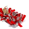 Bunny Nature Snufflemat Vilt - Speelgoed - 15x28 cm Grijs Rood Groen