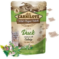 Carnilove Cat Pouch Wild-Origin-Fillets - Kattenvoer - Eend 85 g Graanvrij