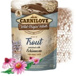 Carnilove Cat Pouch Wild-Origin-Fillets - Kattenvoer - Forel 85 g Graanvrij