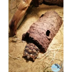 Ceramicnature Half-Log - Aquarium - Ornament - 18x10x6 cm Bruin M