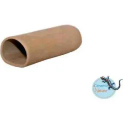 Ceramicnature Leghol Rond - Aquarium - Ornament - 9.5x4x3 cm Bruin S