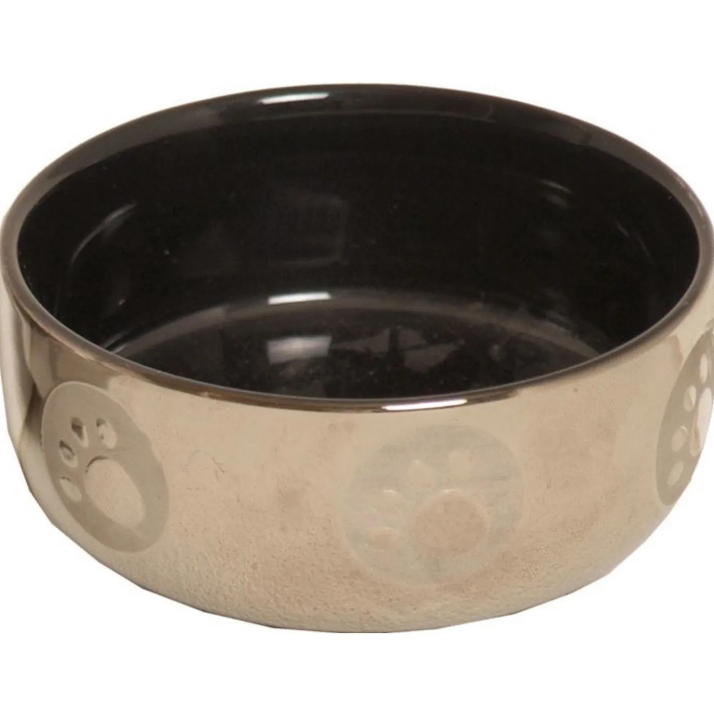 De Boon Katteneetbak Royal - Kattenvoerbak - 13 cm Zilver Zwart