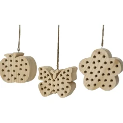 Decoris Insectenhotel Hout Hangend - Nestkast - 9x15x13 cm Assorti Assorti