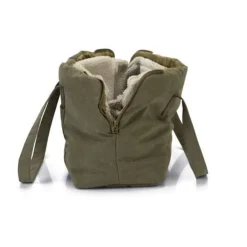 Designed By Lotte Draagtas Bundu - Kattenvervoersbox - 40x20x28 cm Groen
