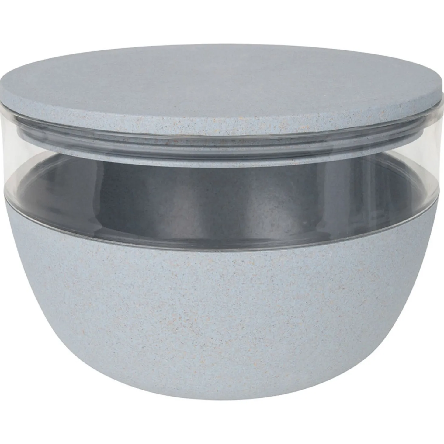 District 70 Bamboo Voorraadpot Met Antislipbodem - Hondenvoerbewaarbak - Ø18 cm 2250 ml Lichtblauw