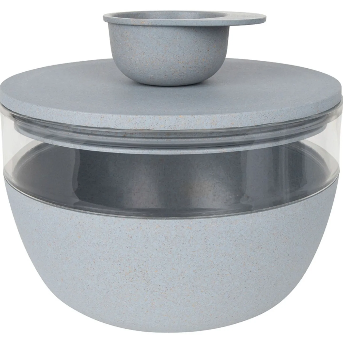 District 70 Bamboo Voorraadpot Met Antislipbodem - Hondenvoerbewaarbak - Ø18 cm 2250 ml Lichtblauw