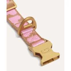 Dogguo Collar - Hondenhalsband - 42-68 cm Mokka Pink L