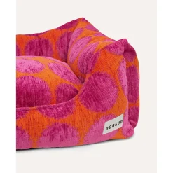 Dogguo Dot Sofa - Hondenmatras - 100x78x20 cm Oranje Magenta L