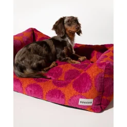 Dogguo Dot Sofa - Hondenmatras - 80x60x26 cm Oranje Magenta M