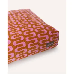 Dogguo Retro Wave Bed - Hondenmatras - 125x75x15 cm Roest Pink Xl