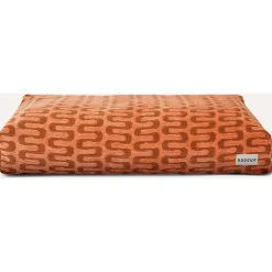 Dogguo Retro Wave  Bed - Hondenmatras - 85x55x15 cm Abrikoos Bruin M