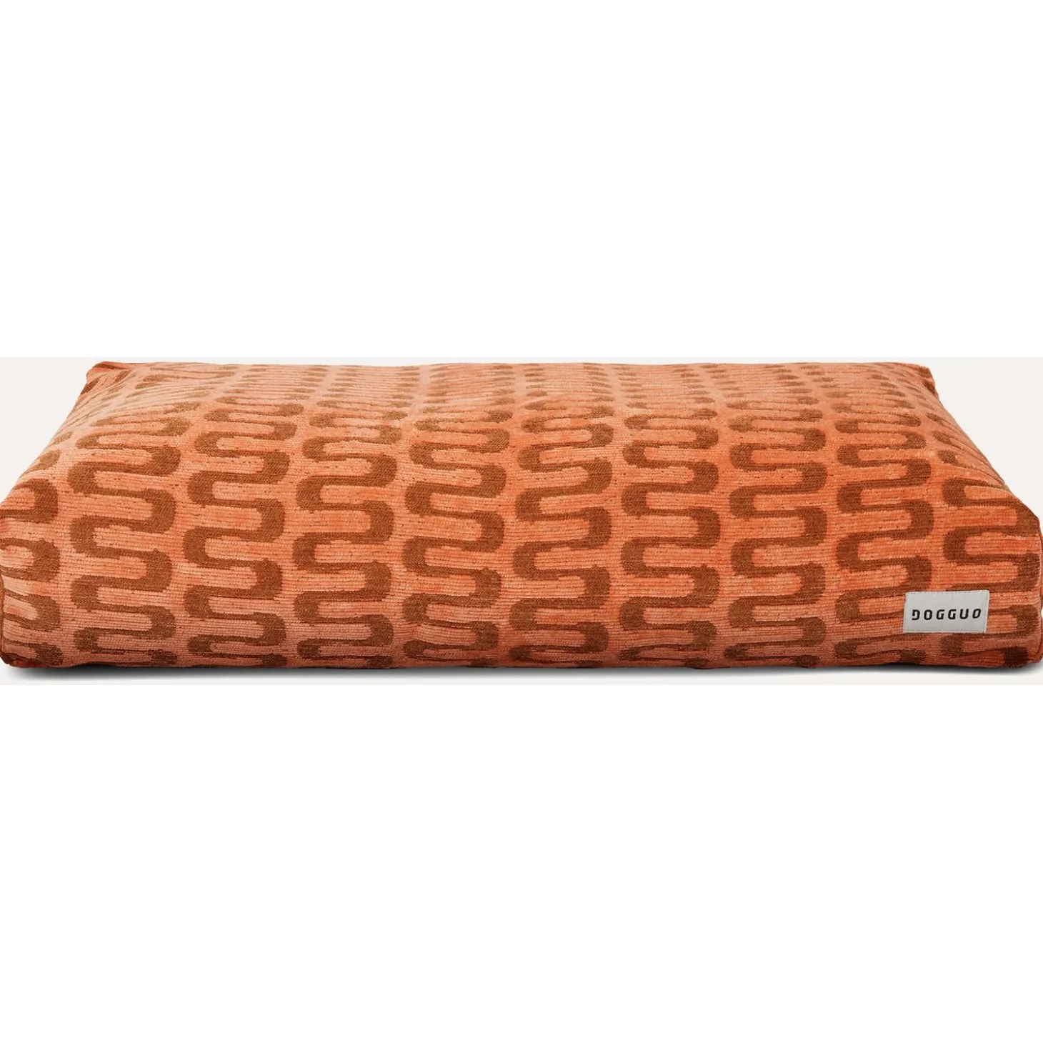 Dogguo Retro Wave Bed - Hondenmatras - 85x55x15 cm Abrikoos Bruin M