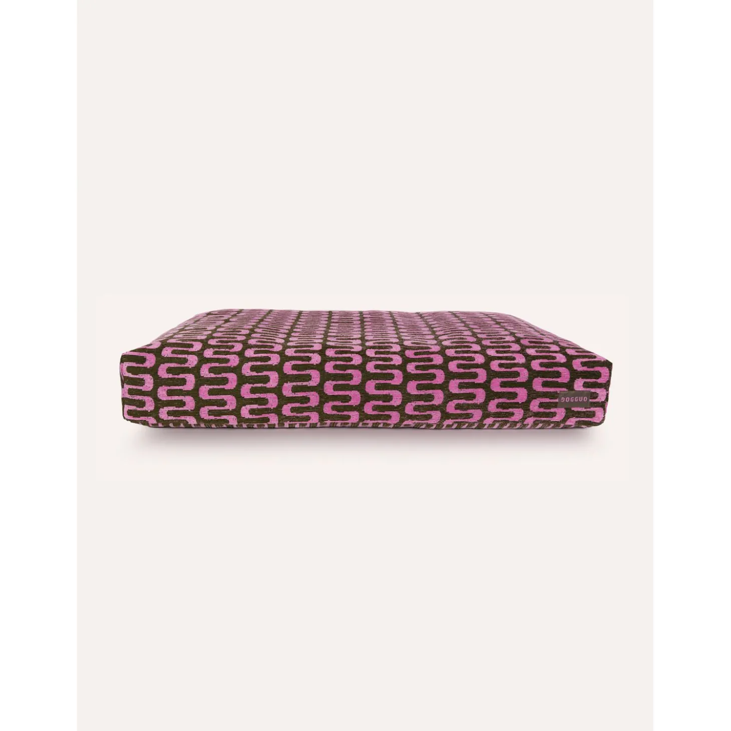 Dogguo Retro Wave Bed - Hondenmatras - 85x55x15 cm Groen Pink M