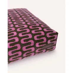 Dogguo Retro Wave Bed - Hondenmatras - 85x55x15 cm Groen Pink M