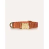 Dogguo Retro Wave Collar - Hondenhalsband - Ø15 cm Roest Pink Xs