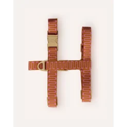 Dogguo Retro Wave Harness - Hondentuig - Roest Pink Xs