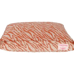 Dogguo Zebra Flat Bed - Hondenmatras - 60x40 cm Beige Oranje S