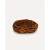 Dogguo Zebra Round Bed - Hondenmatras - 55x55x20 cm Roest Zwart S