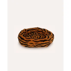 Dogguo Zebra Round Bed - Hondenmatras - 55x55x20 cm Roest Zwart S