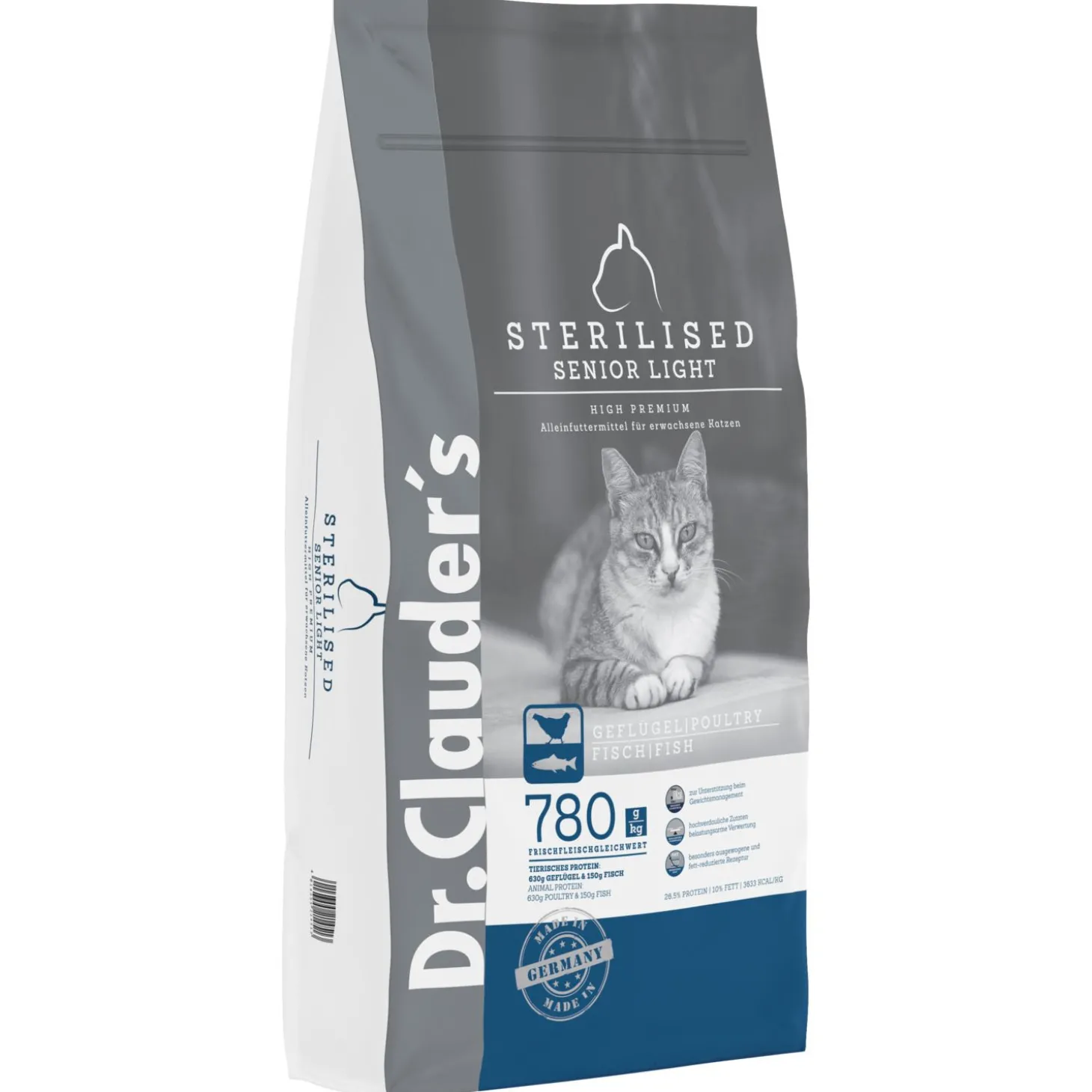 Dr.Clauder's Cat High Premium Sterilized Senior Light - Kattenvoer