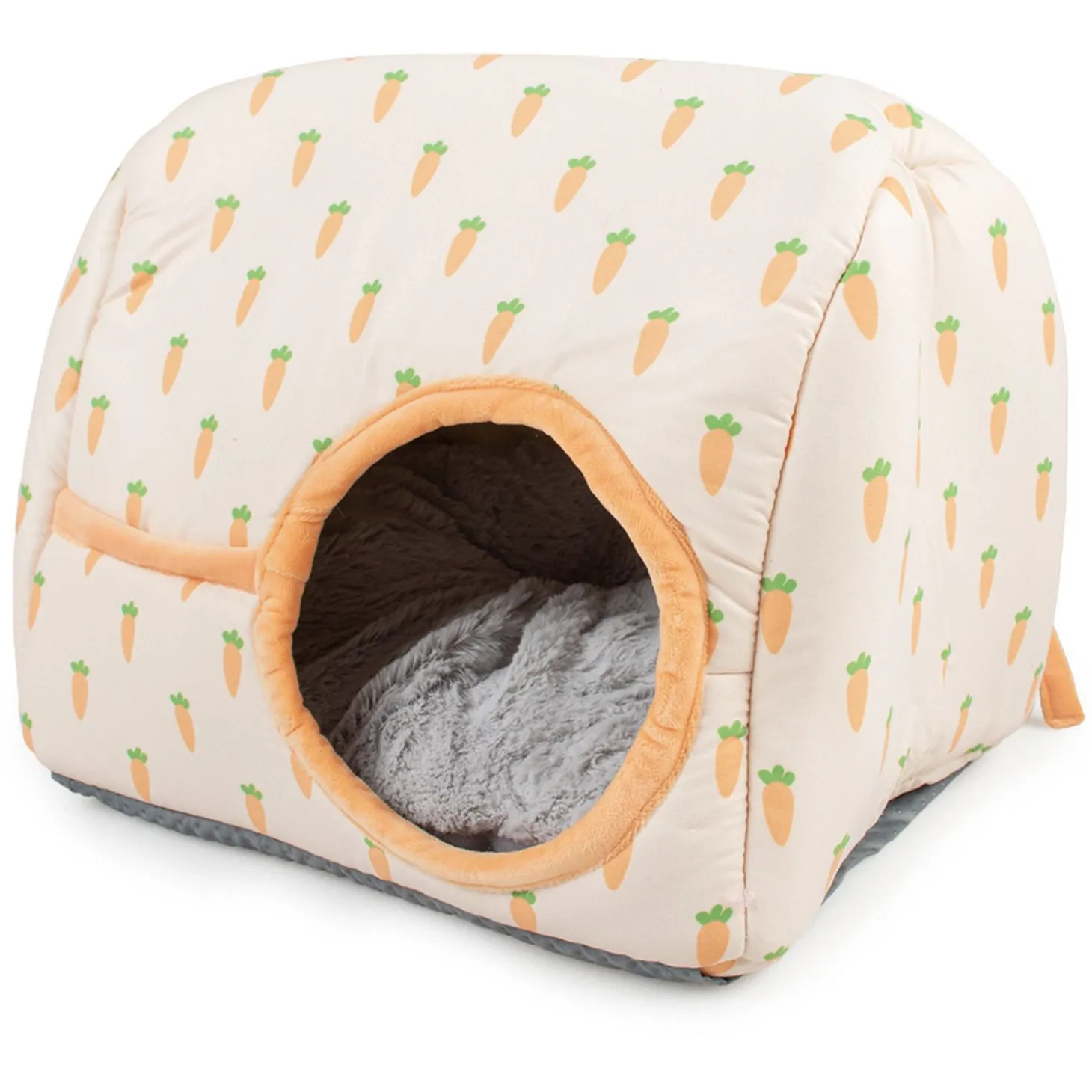 Duvo+ Carrot Schuilplaats Pluche - Slaapplaats - 30x25x23 cm