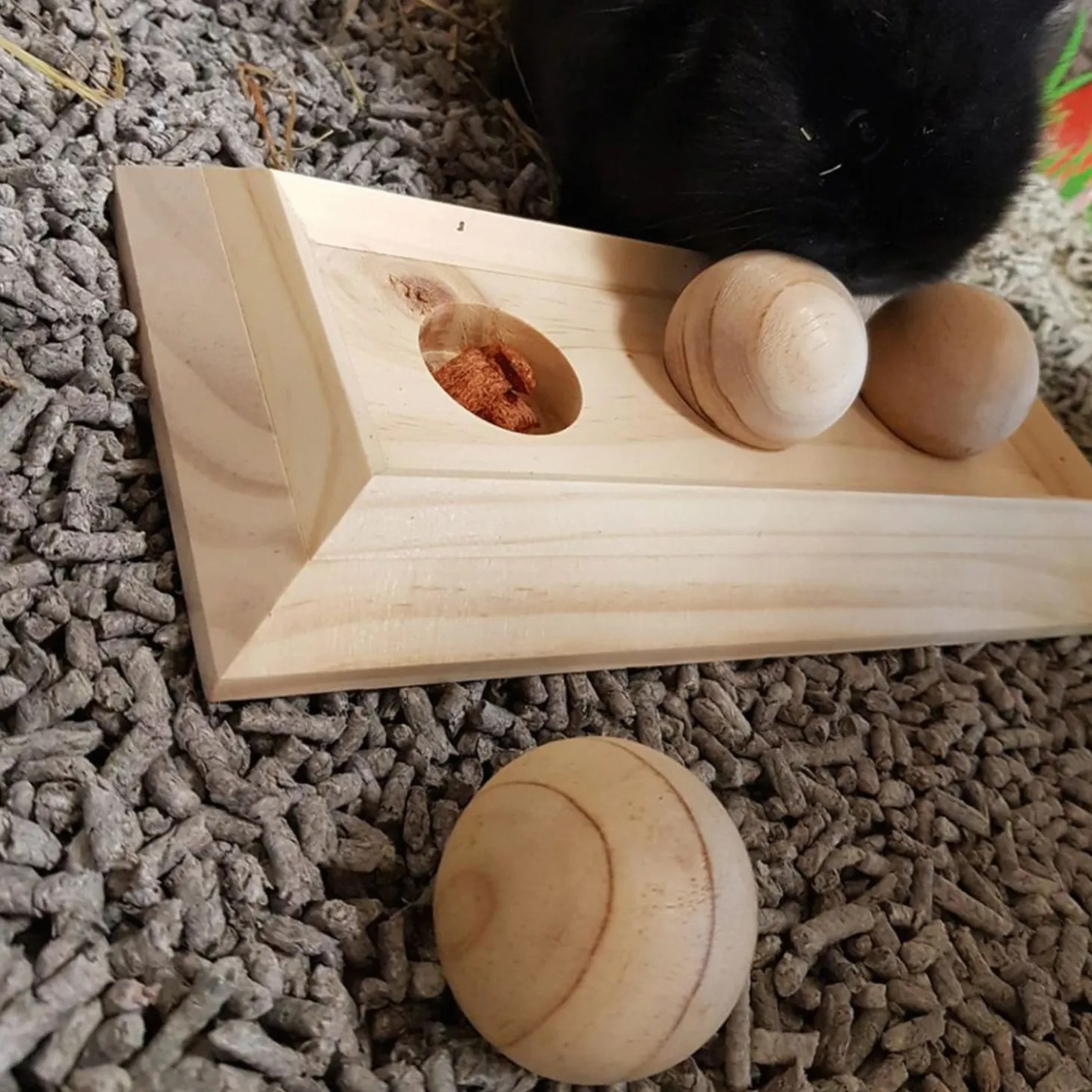 Duvo+ Houten Sniffle `n Snack Puzzle Fay - Speelgoed - 28x13x6 cm
