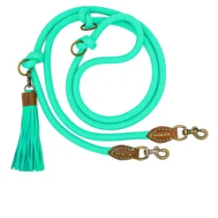 Dwam Trainingslijn Jade Touw Turquoise - Hondenriem