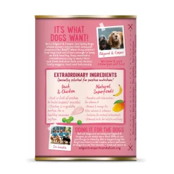 Edgard&Cooper Blik Duck Chicken Puppy - Hondenvoer - Eend Kip Banaan 400 g Graanvrij