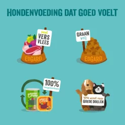 Edgard&Cooper Blik Lamb Beef Adult - Hondenvoer - Lam Rund Appel 400 g Graanvrij