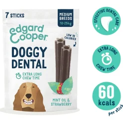 Edgard&Cooper Doggy Dental Aardbei&Mint - Hondensnacks