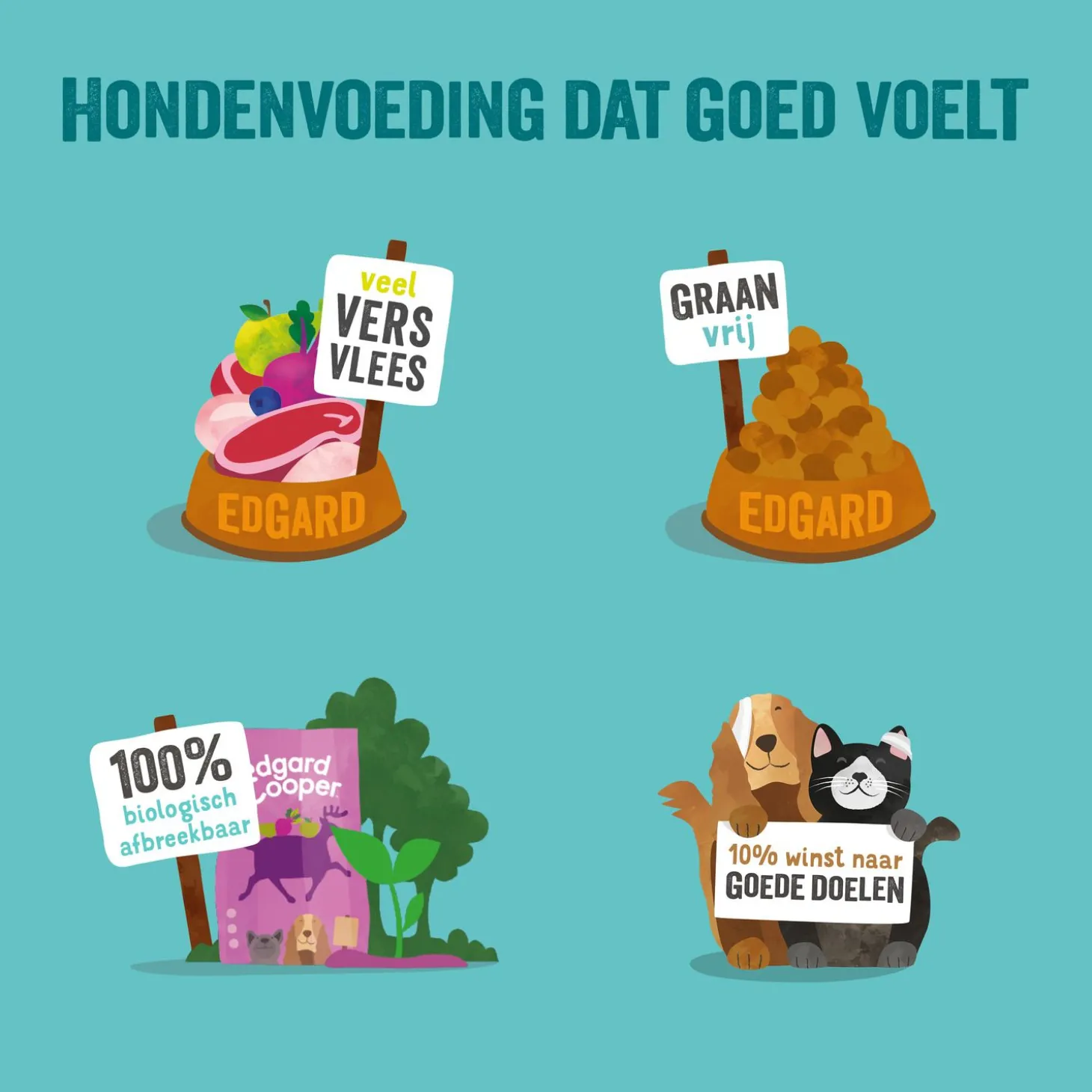 Edgard&Cooper Free-Run Chicken Adult Kip&Mango&Bessen - Hondenvoer