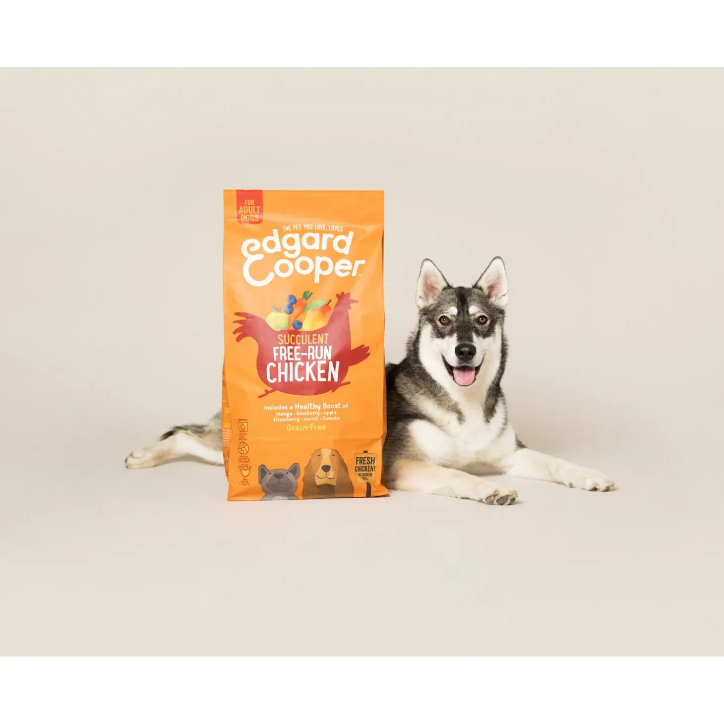 Edgard&Cooper Free-Run Chicken Adult Kip&Mango&Bessen - Hondenvoer