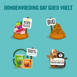 Edgard&Cooper Kuipje Bio Turkey Adult - Hondenvoer - Kalkoen Kokos Chiazaad 100 g Biologisch