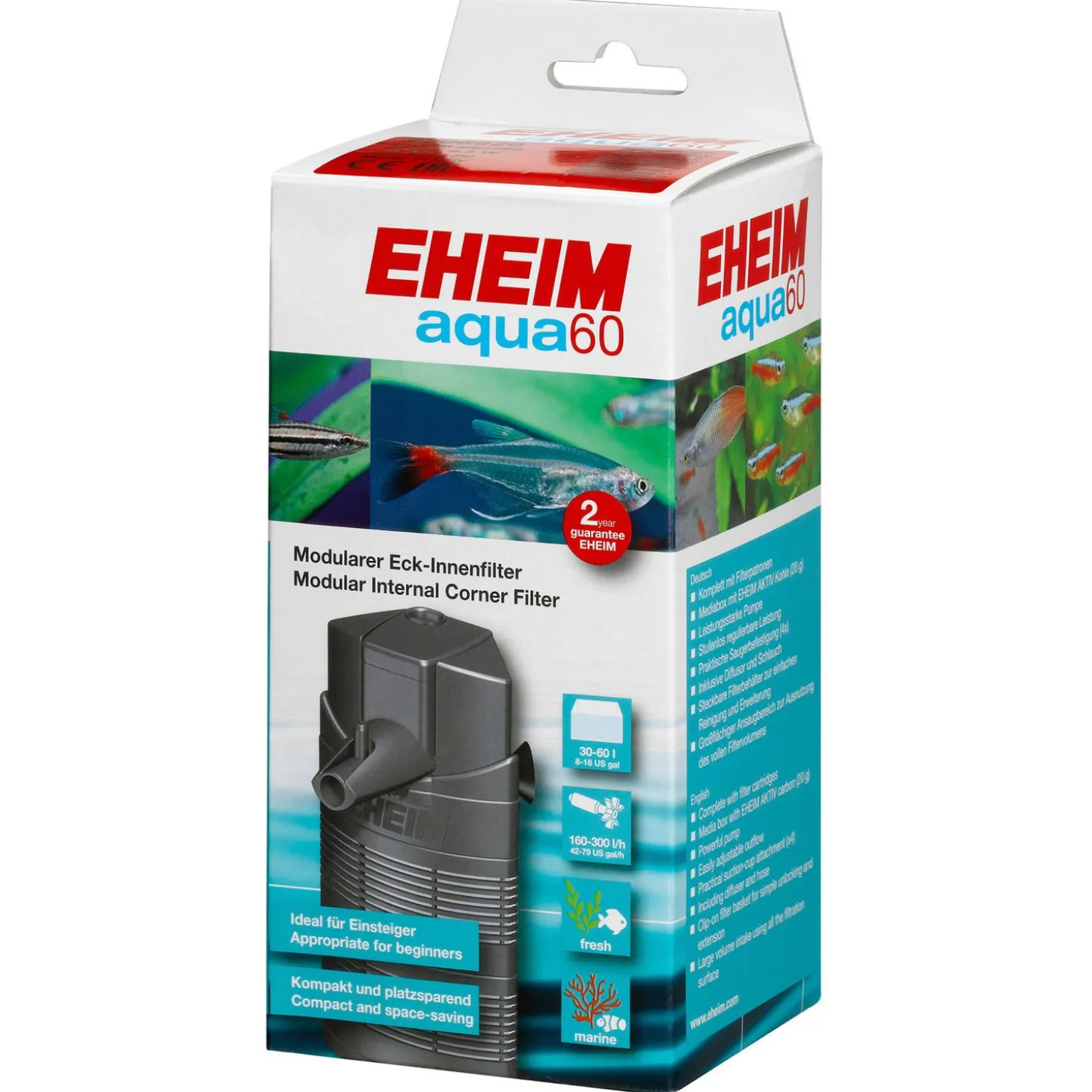 Eheim Aqua 60 - Binnenfilters - > 30-60liter