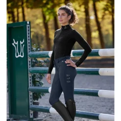 Elt Broek Maja Glam Curved Hoge Taille Donkerblauw - Ruiterkleding