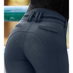 Elt Broek Maja Glam Curved Hoge Taille Donkerblauw - Ruiterkleding