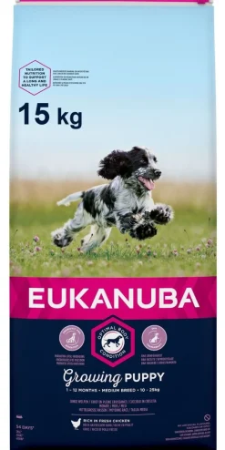 Eukanuba Growing Puppy Medium Breed Kip - Hondenvoer