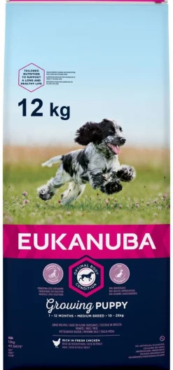 Eukanuba Growing Puppy Medium Breed Kip - Hondenvoer