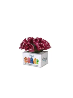 Europet Bernina Decor Koraal M - Aquarium - Ornament - 9.5x8x7 cm Bordeaux
