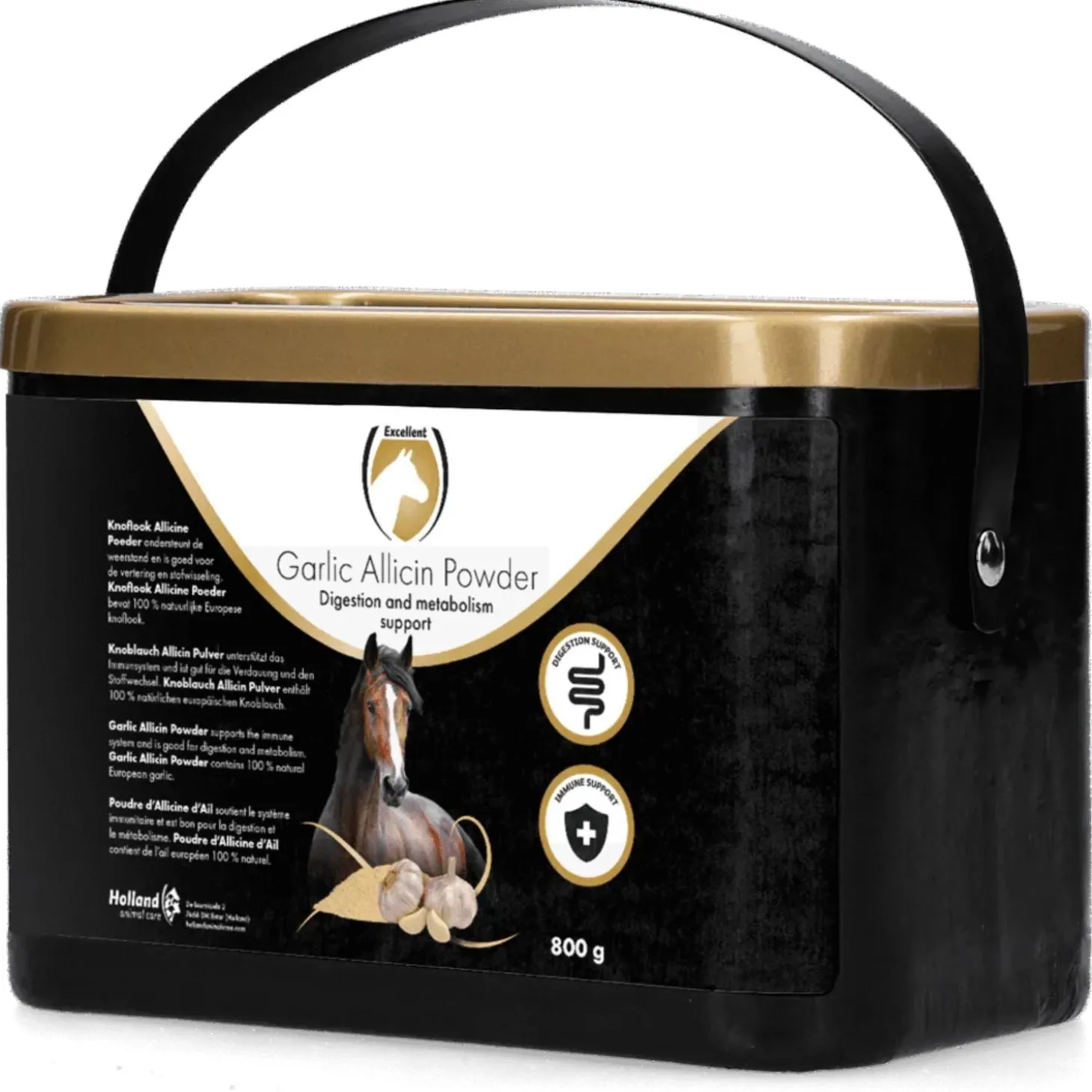 Excellent Garlic Allicin Powder - Voedingssupplement - 800 g Aanvullend Diervoeder Voor Paarden