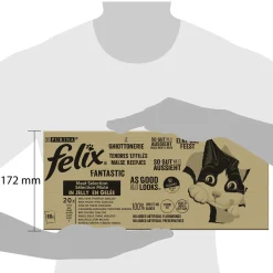 Felix Multibox Elke Dag Feest Mix Selectie In Gelei - Kattenvoer - Rund Kip Tonijn 80x85 g