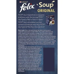 Felix Soup Vis Selectie - Kattenvoer - Kabeljauw Tonijn Schol 6x48 g