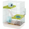 Ferplast Hamsterkooi Hamster Tris - Dierenverblijf - 46x29.5x58 cm Wit Blauw