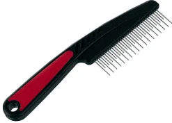 Ferplast Kam Roterende Tanden - Hondenvachtkam - 19.8x1.4x5.5 cm Rood Zwart