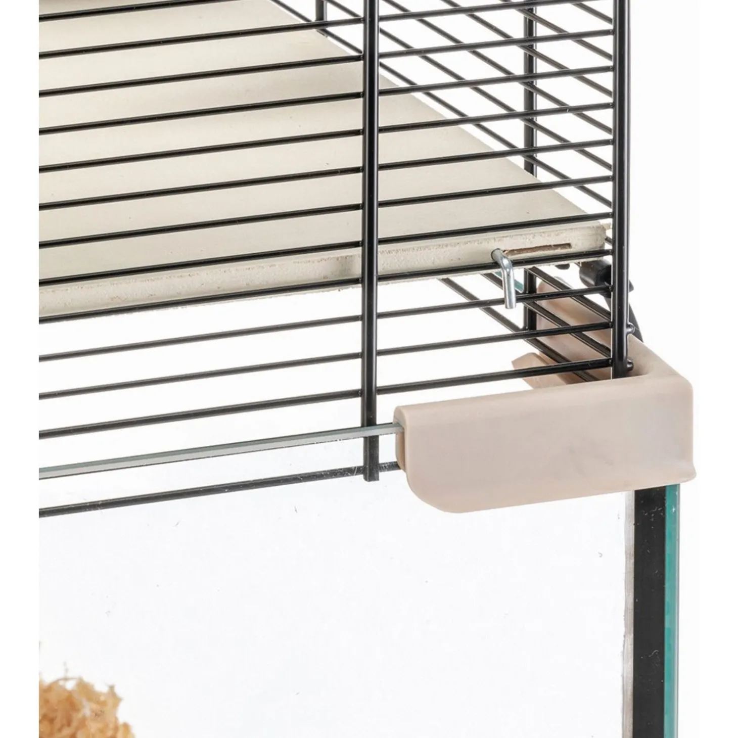 Ferplast Knaagdierenkooi Karat 120 - Dierenverblijf - 118.5x50.5x61.5 cm Zwart Transparant