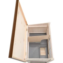 Ferplast Konijnenhok Charlie - Dierenverblijf - 117x67x96 cm Wit Grijs