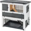 Ferplast Konijnenhok Grand Lodge 120 Plus - Dierenverblijf - 115.5x73x117 cm Grijs 120