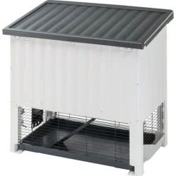 Ferplast Konijnenhok Grand Lodge 120 Plus - Dierenverblijf - 115.5x73x117 cm Grijs 120